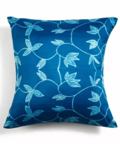 Studio Variously Folio Silk Throw Pillow - Indigo Home Goods