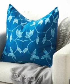 Studio Variously Folio Silk Throw Pillow - Indigo Home Goods