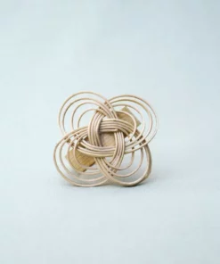 Amara New Arrivals French Braid Bamboo Napkin Ring Set