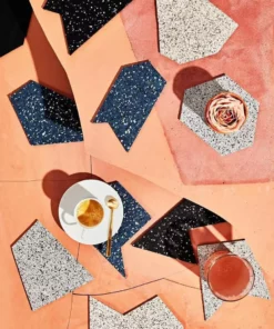 Slash Objects Gem Recycled Rubber Coaster Set