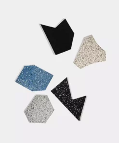 Slash Objects Gem Recycled Rubber Coaster Set 7 Slash Objects Gem Recycled Rubber Coaster Set