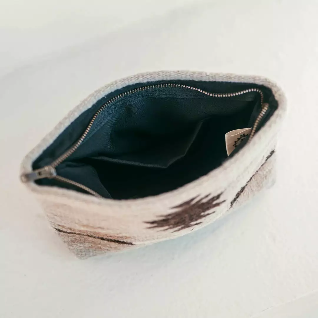 MZ Fair Trade Gemstone Wool Clutch Bag 4 MZ Fair Trade Gemstone Wool Clutch Bag