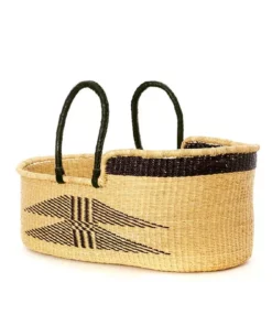 Swahili African Modern Home Goods Angel Wings Moses Bassinet Basket