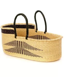 Swahili African Modern Home Goods Angel Wings Moses Bassinet Basket
