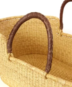 Swahili African Modern Home Goods Moses Bassinet Basket - Natural 8 Swahili African Modern Home Goods Moses Bassinet Basket - Natural
