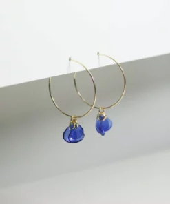 Giulia Letzi + META Jewelry Emma Upcycled Hoop Earrings - Blue