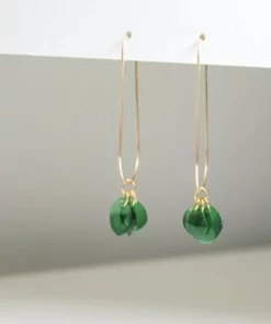 Giulia Letzi + META Jewelry Best Sellers Ginevra Upcycled Drop Earrings - Emerald