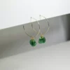 Giulia Letzi + META Jewelry Emma Upcycled Hoop Earrings - Emerald Best Sellers