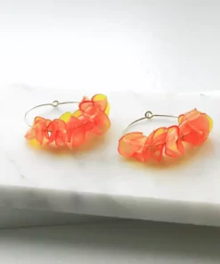 Giulia Letzi + META Jewelry Alice Upcycled Hoop Earrings - Orange 11 Giulia Letzi + META Jewelry Alice Upcycled Hoop Earrings - Orange