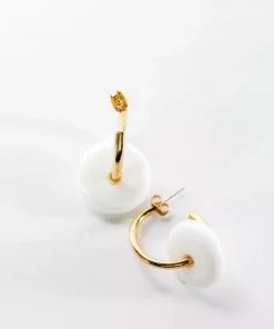 Abby Alley Handcrafted Glass Disc Earrings