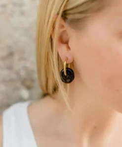 Abby Alley Handcrafted Glass Disc Earrings