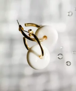 Abby Alley Handcrafted Glass Disc Earrings