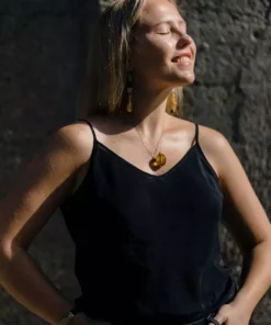 Abby Alley Recycled Glass Egg Necklace Jewelry