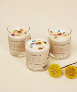 Ritual And Fancy Best Sellers Natural Flower Petal Glass Votive Candle Bundle
