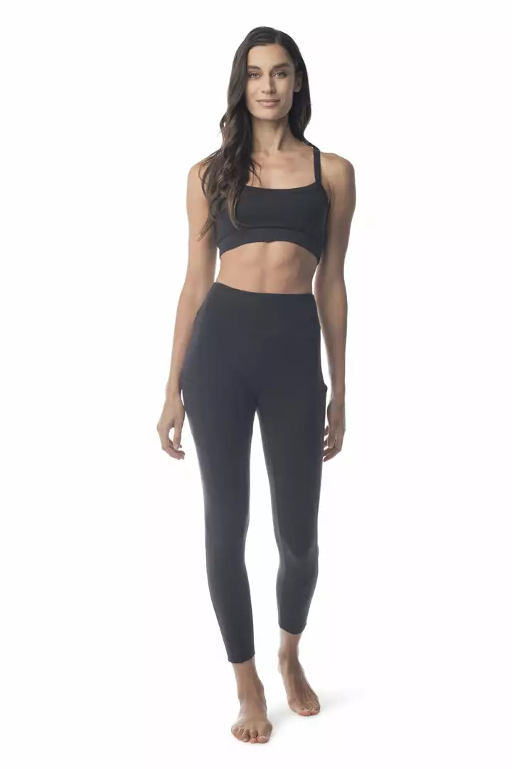 Synergy Organic Clothing Sale Go To Yoga Bra - Black 7 Synergy Organic Clothing Sale Go To Yoga Bra - Black