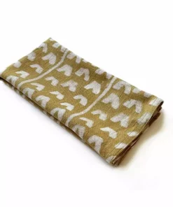 Ichcha Golden Bird Napkin Set Kitchen + Dining