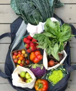 Aplat Grand Zero Waste Market Tote - Denim