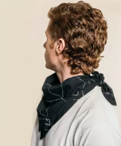 Anchal Best Sellers Graph Bandana - Charcoal