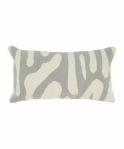 Kiliim Gray Scribbles Wool Throw Pillow Cover New Arrivals