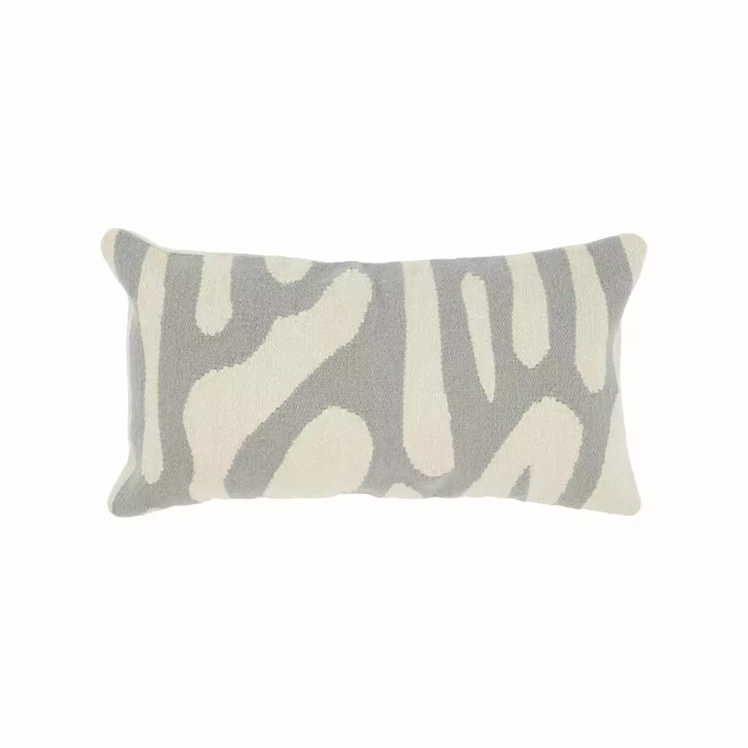 Kiliim Gray Scribbles Wool Throw Pillow Cover New Arrivals 1 Kiliim Gray Scribbles Wool Throw Pillow Cover New Arrivals