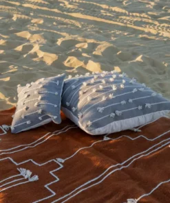 Kiliim Gray Sediments Throw Pillow Cover Home Goods