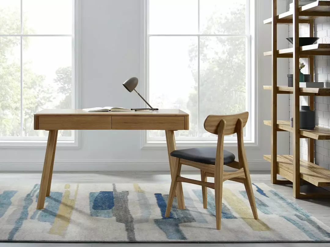 Greenington Furniture Cassia Dining Chair Set - Caramelized With Leather Seat 5 Greenington Furniture Cassia Dining Chair Set - Caramelized With Leather Seat