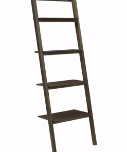 Greenington Currant Leaning Bookshelf - Black Walnut