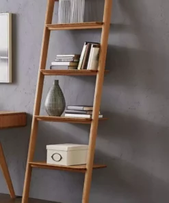 Greenington Currant Leaning Bookshelf - Caramelized Furniture