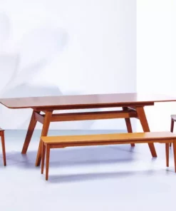 Greenington Currant Short Bench - Caramelized Furniture