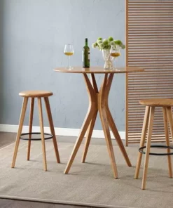 Greenington Furniture Mimosa Bar Stool Set - Caramelized