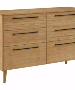 Greenington Furniture Sienna Six Drawer Dresser - Caramelized 6 Greenington Furniture Sienna Six Drawer Dresser - Caramelized