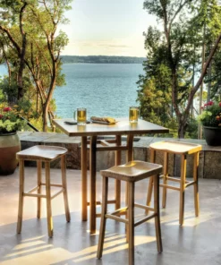 Greenington Tulip Bar Stool Set - Caramelized Furniture