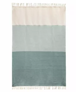 Kiliim Greens Throw Blanket