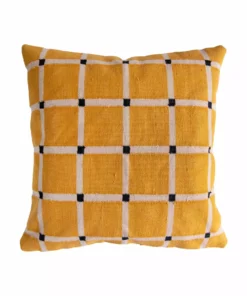 Leah Singh New Arrivals Grid Reversible Throw Pillow Cover
