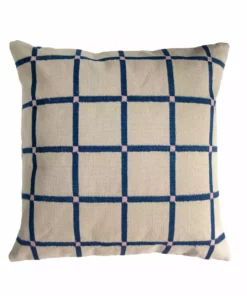 Leah Singh New Arrivals Grid Reversible Throw Pillow Cover