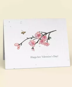 Cute Root Happ-Bee Valentine's Day Plantable Cards - 10 Pack Made In USA