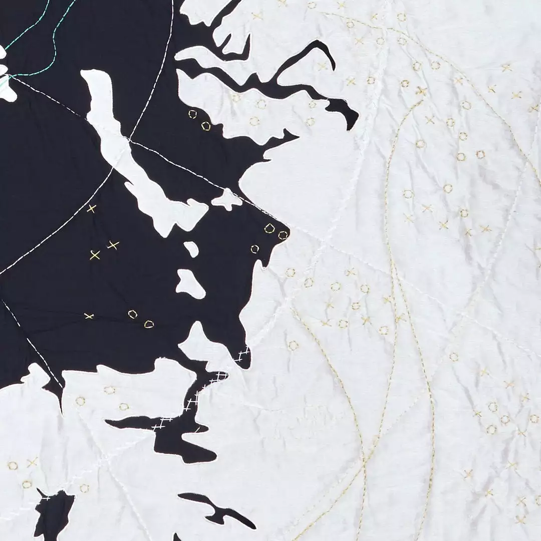 Haptic Lab Arctic Map Throw Quilt Home Goods 3 Haptic Lab Arctic Map Throw Quilt Home Goods