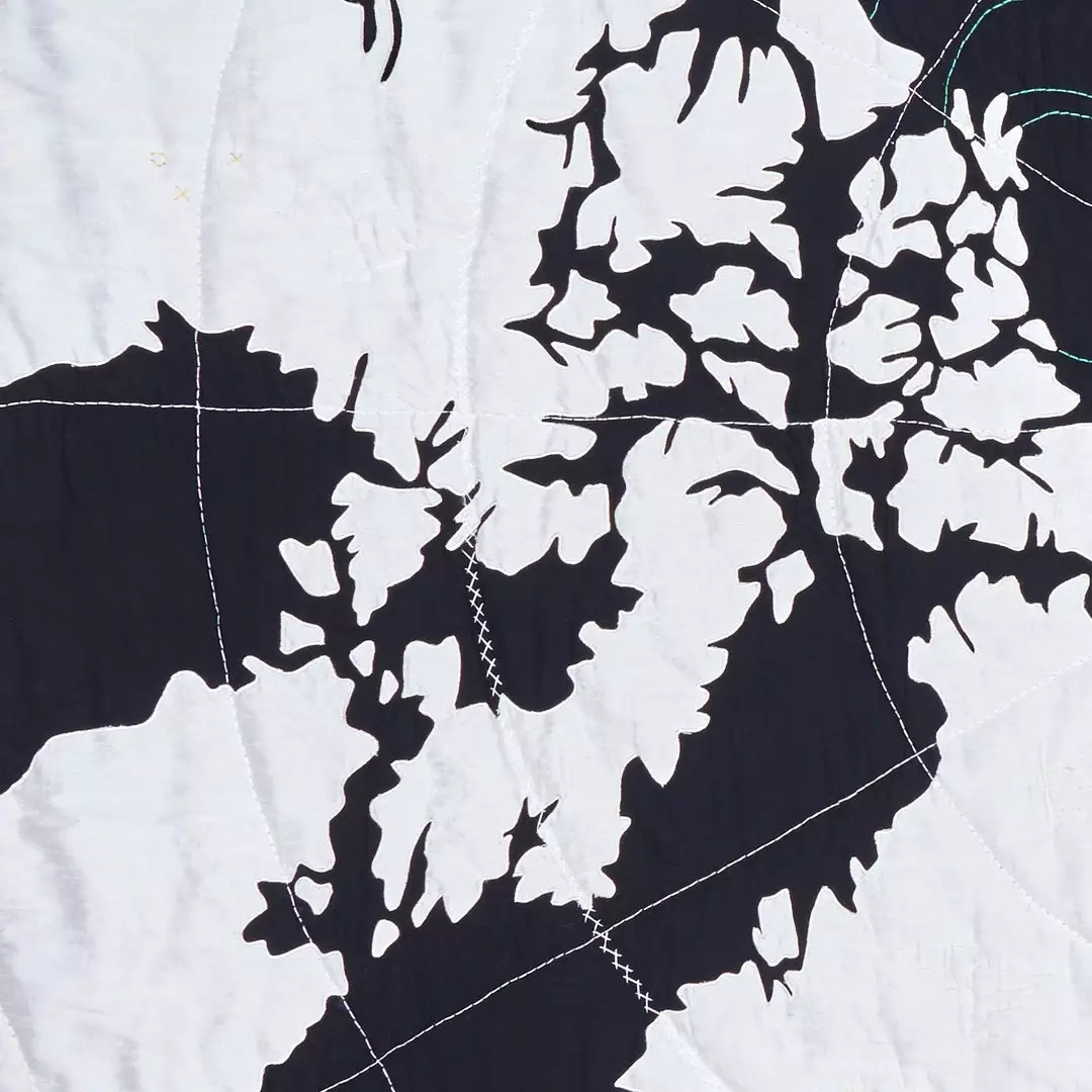 Haptic Lab Arctic Map Throw Quilt Home Goods 4 Haptic Lab Arctic Map Throw Quilt Home Goods