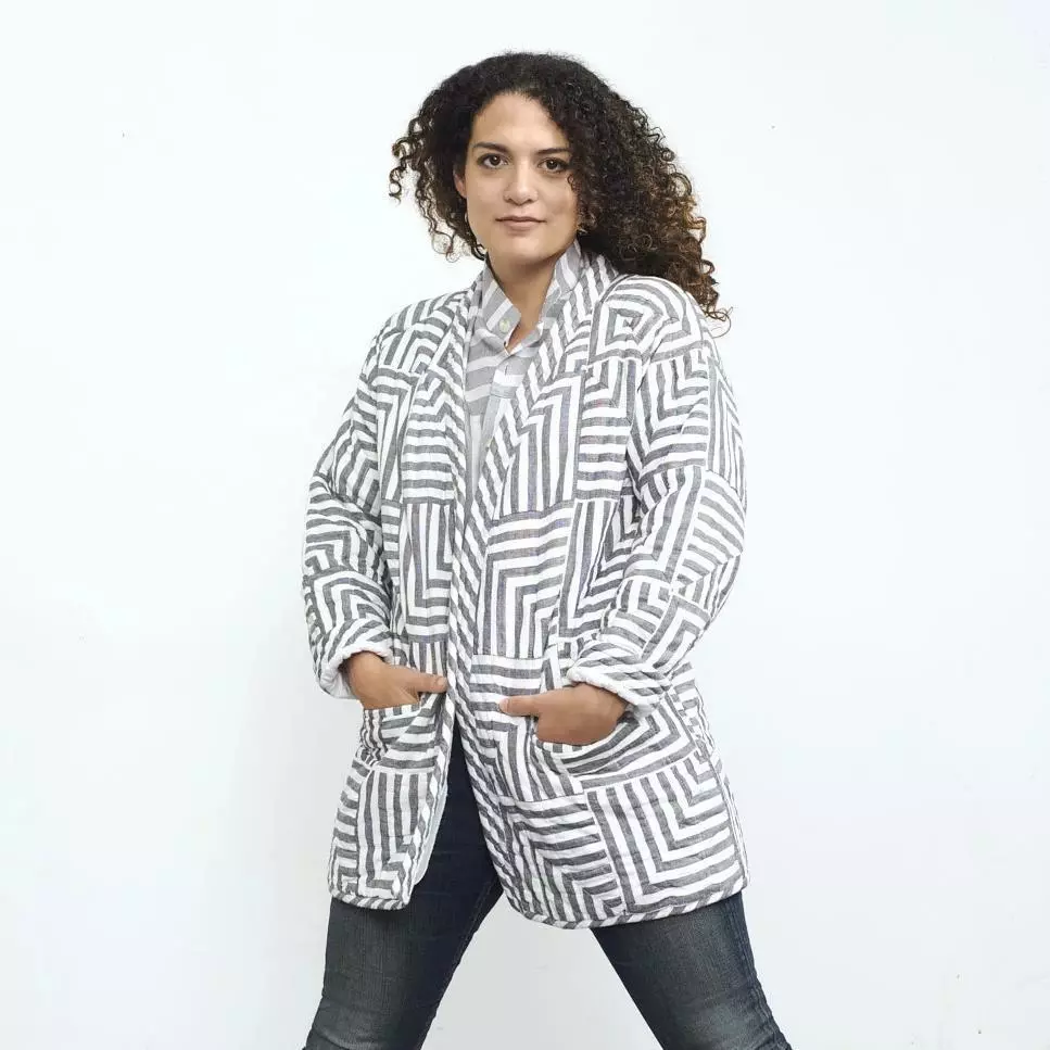 Haptic Lab Sale Broken Stripes Quilt Coat 3 Haptic Lab Sale Broken Stripes Quilt Coat