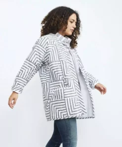 Haptic Lab Sale Broken Stripes Quilt Coat