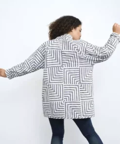 Haptic Lab Sale Broken Stripes Quilt Coat