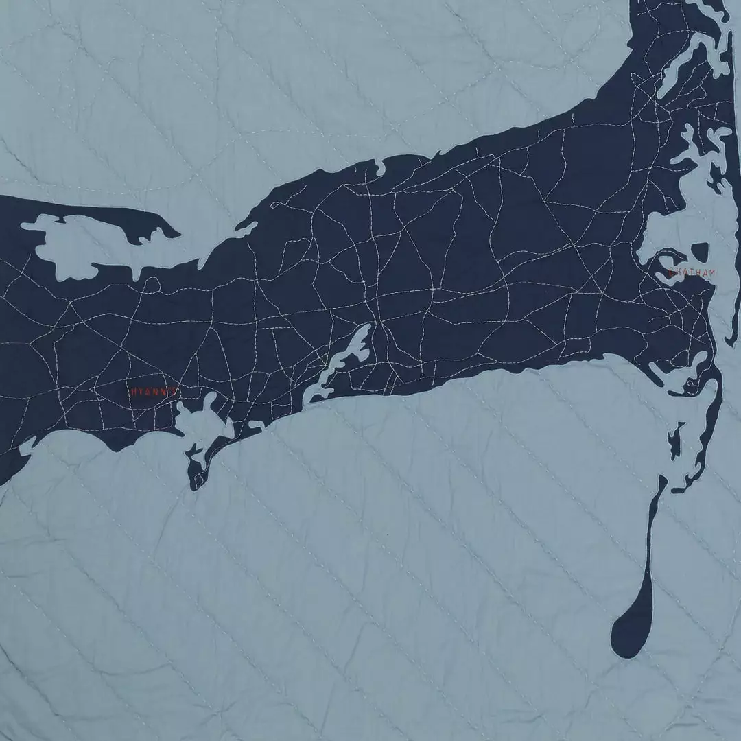 Haptic Lab Cape Cod Map Throw Quilt 6 Haptic Lab Cape Cod Map Throw Quilt