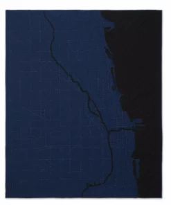 Haptic Lab Home Goods Chicago Map Throw Quilt 15 Haptic Lab Home Goods Chicago Map Throw Quilt