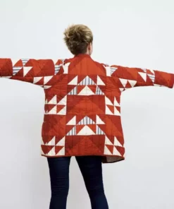 Haptic Lab Sale Flying Geese Quilt Coat