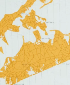 Haptic Lab Hamptons Map Throw Quilt