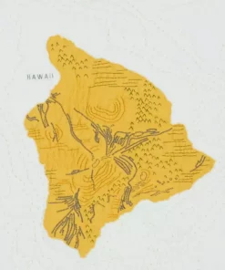 Haptic Lab Hawaii Map Throw Quilt