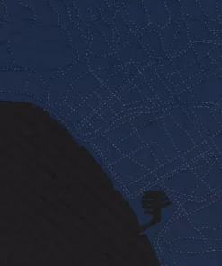 Haptic Lab Los Angeles Map Throw Quilt Home Goods