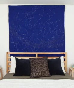 Haptic Lab Home Goods Constellation Quilt - Cobalt