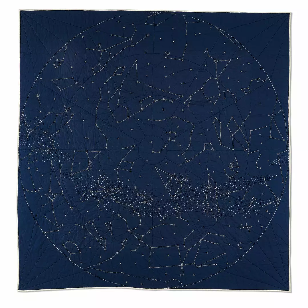 Haptic Lab Handcrafted Constellation Quilt - Queen 1 Haptic Lab Handcrafted Constellation Quilt - Queen