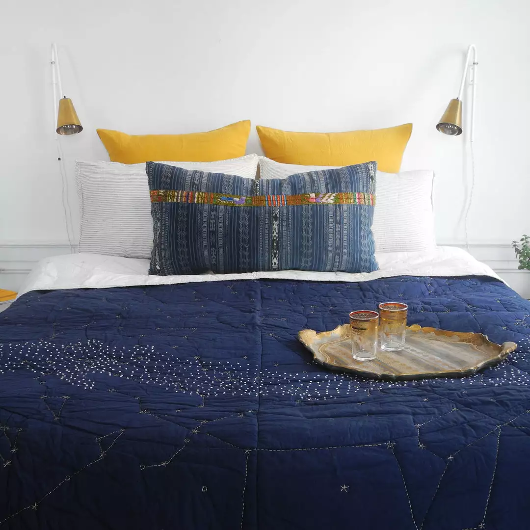 Haptic Lab Handcrafted Constellation Quilt - Queen 2 Haptic Lab Handcrafted Constellation Quilt - Queen